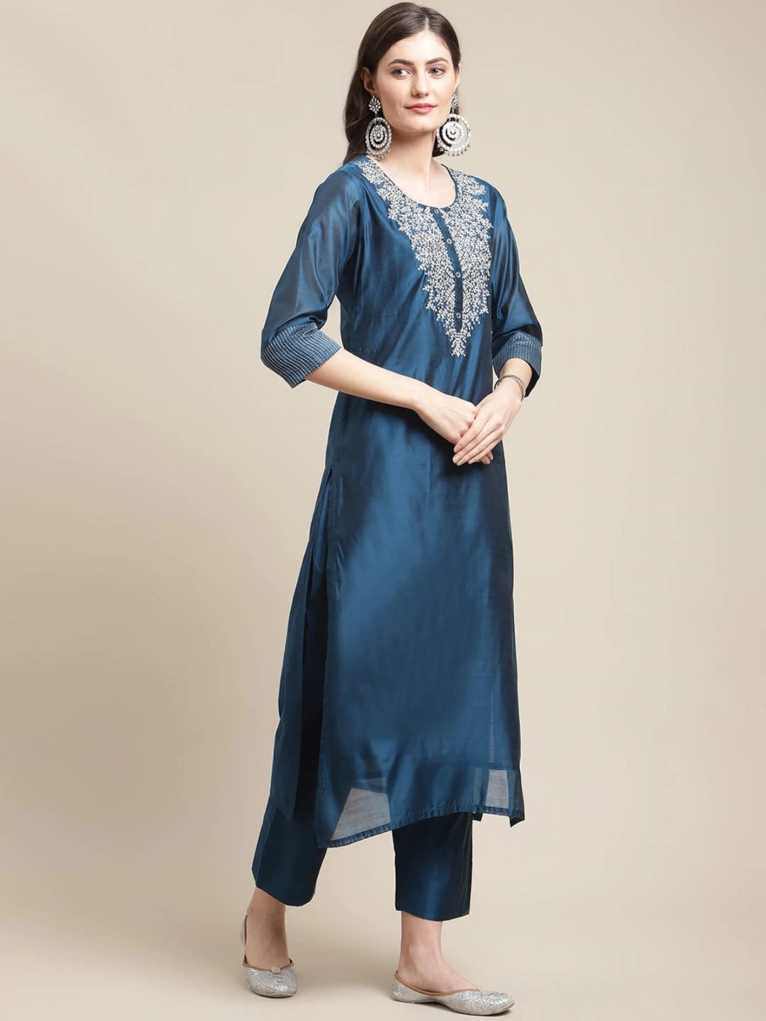 HSD Kurti-Set für Damen mit Dupatta-Partykleidung, indischer Stil, Kurta-Set für Damen