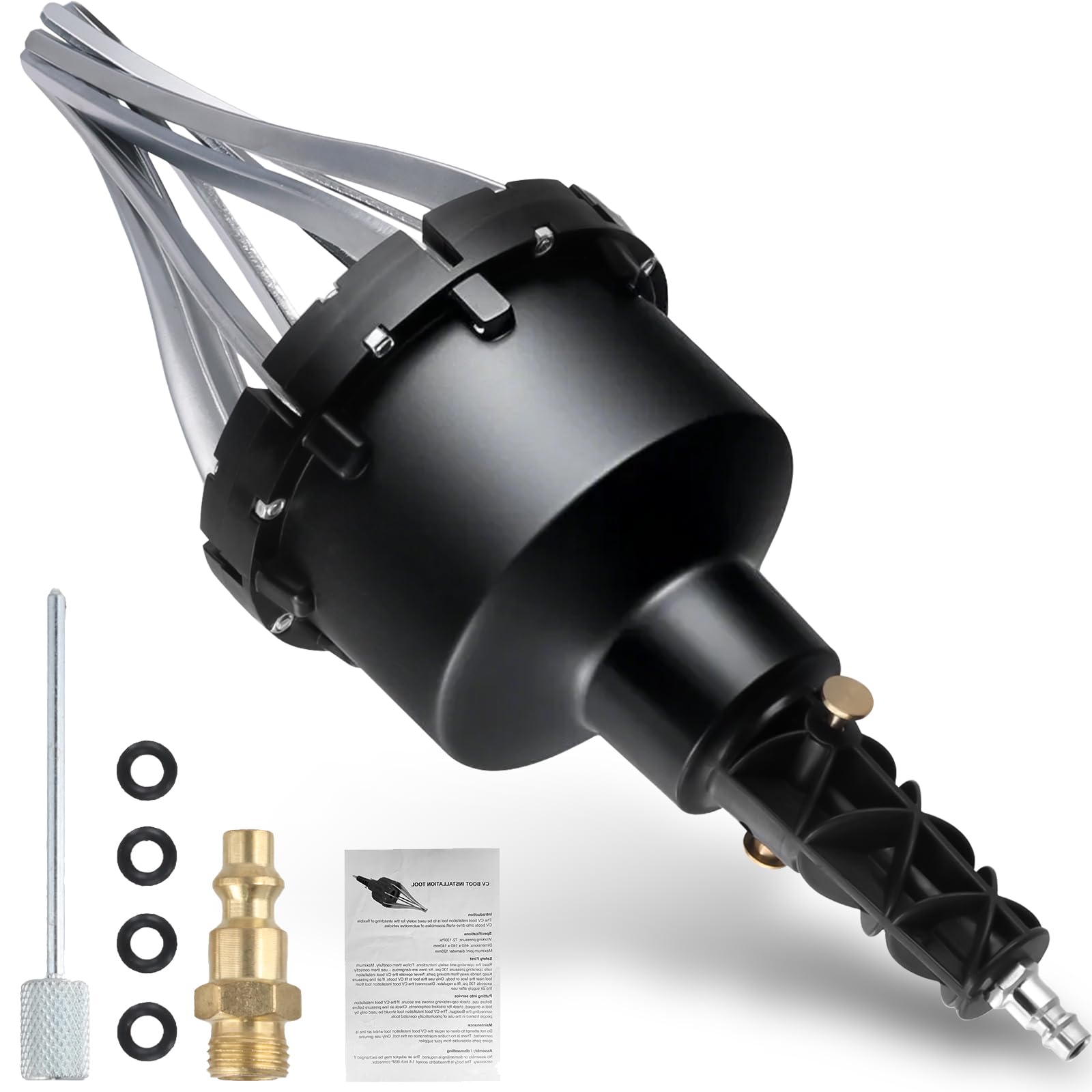 Universal Pneumatic CV Joint Boot Installation Tool, Pneumatic CV Joint Boot Spreader & Expander - Ideal for All Universal and Original Vehicle CV Joint Boots, Install & Removal Air Tool