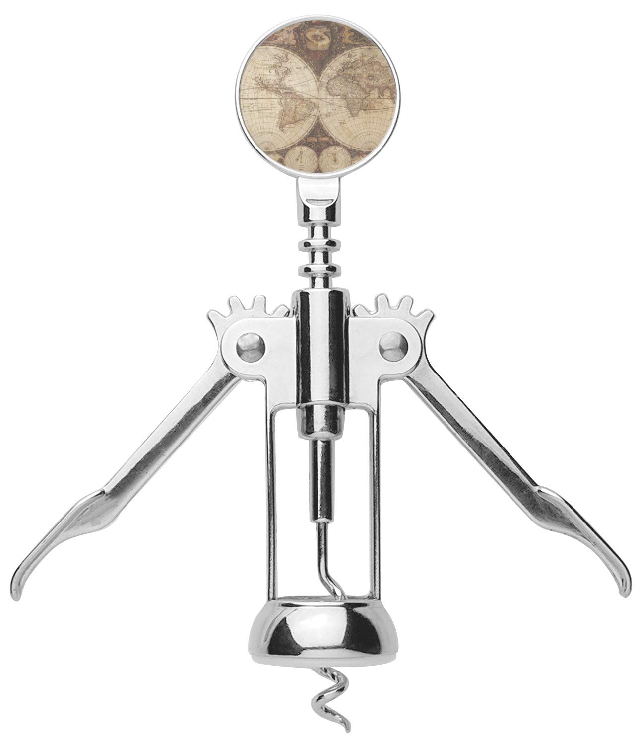 Vintage World Map Corkscrew