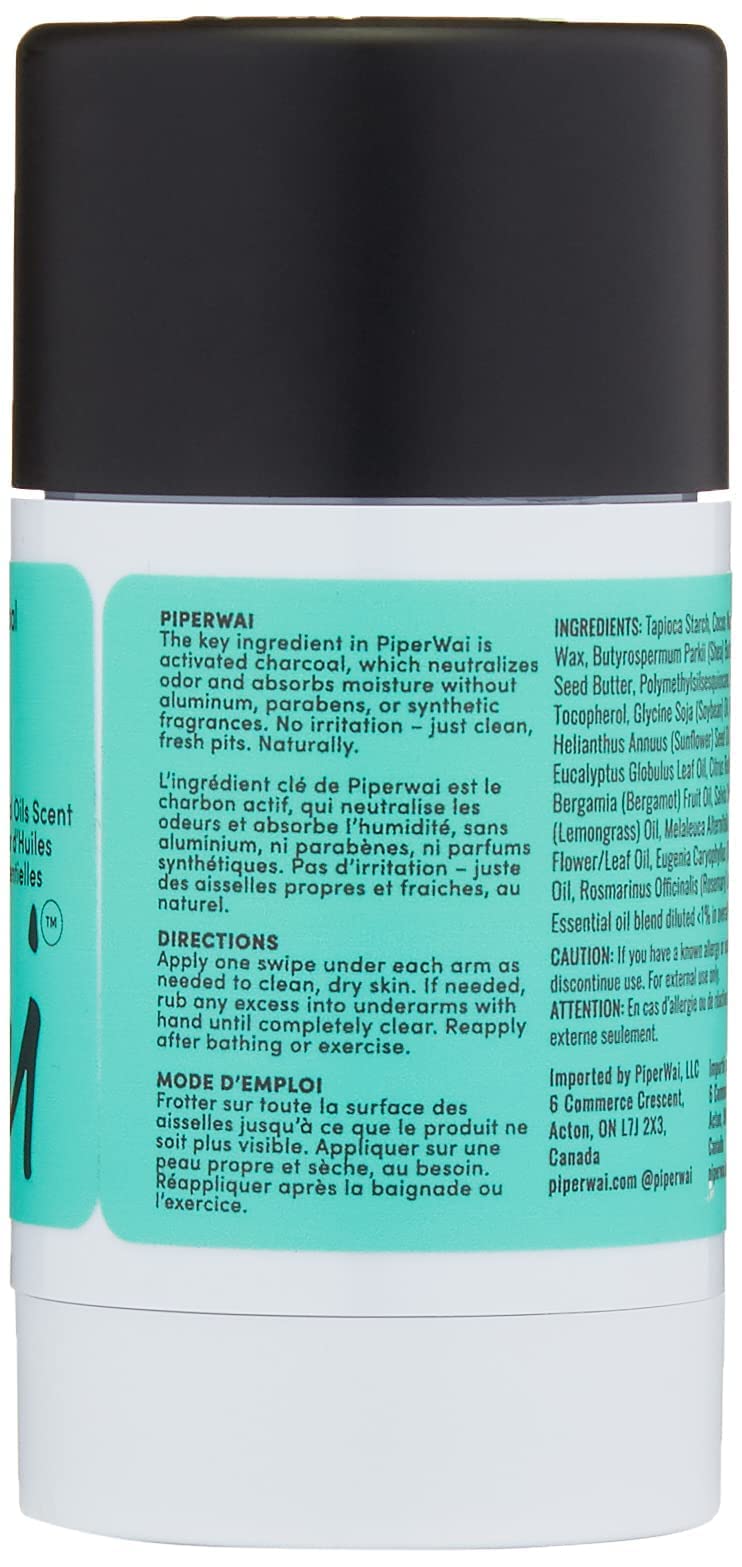 PiperWai Natural Deodorant for Women & Men Aluminum Free with