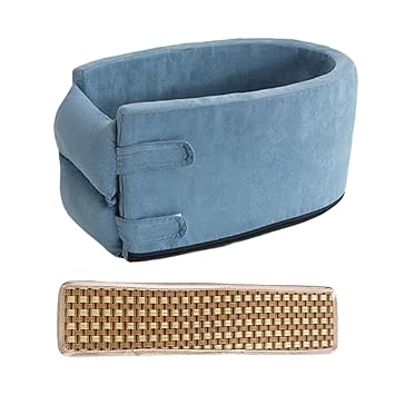 GAH Small Dog Cat Car Travel Booster Seat Armrest Pet Bed Durable Blue