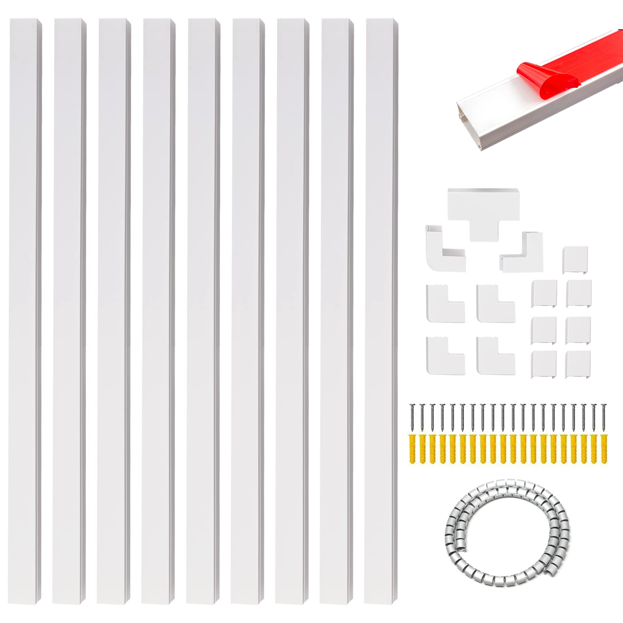 Buy 3.5 Meter Cable Cover Channel Paintable Cable Trunking Kit for