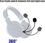 Microphone de remplacement pour Logitech G PRO X et G PRO X2 Casques de jeu, désactivable Bruit Annulant Microphone Jeu avec couvertures de mousse Casque de jeu Mic Accessory