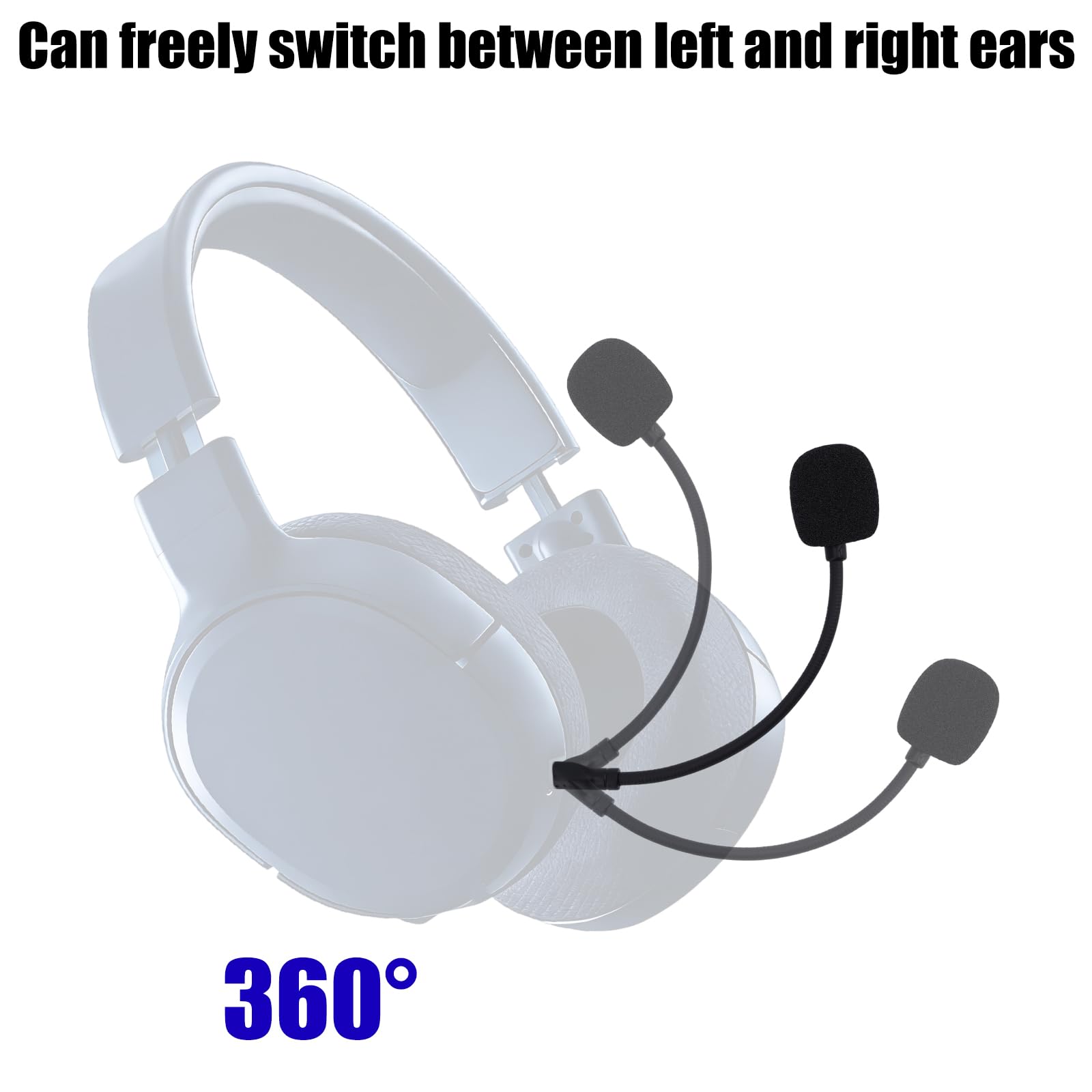 BTFO Replacement Microphone for Logitech G PRO X and G PRO X2 Gaming Headsets, Detachable Noise Cancelling Game Microphone with Foam Covers Gaming Headset Mic Accessory - 5