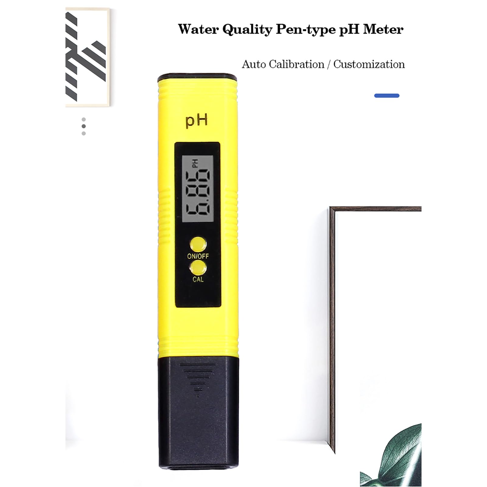 Hydroponics Digital PH Tester Pen, 0.01ph Medidor De PH Tipo Bolígrafo De Alta Precisión Con Rango De Medición De 0-14 PH, Compensación Automática De Temperatura, Para Hidroponía, Bebidas Domésticas