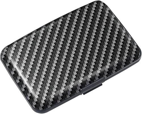 Miniatura 4 de Mini tarjetero para mujeres u hombres, bloqueo RFID, funda rígida para tarjetas de identificación, cartera de viaje