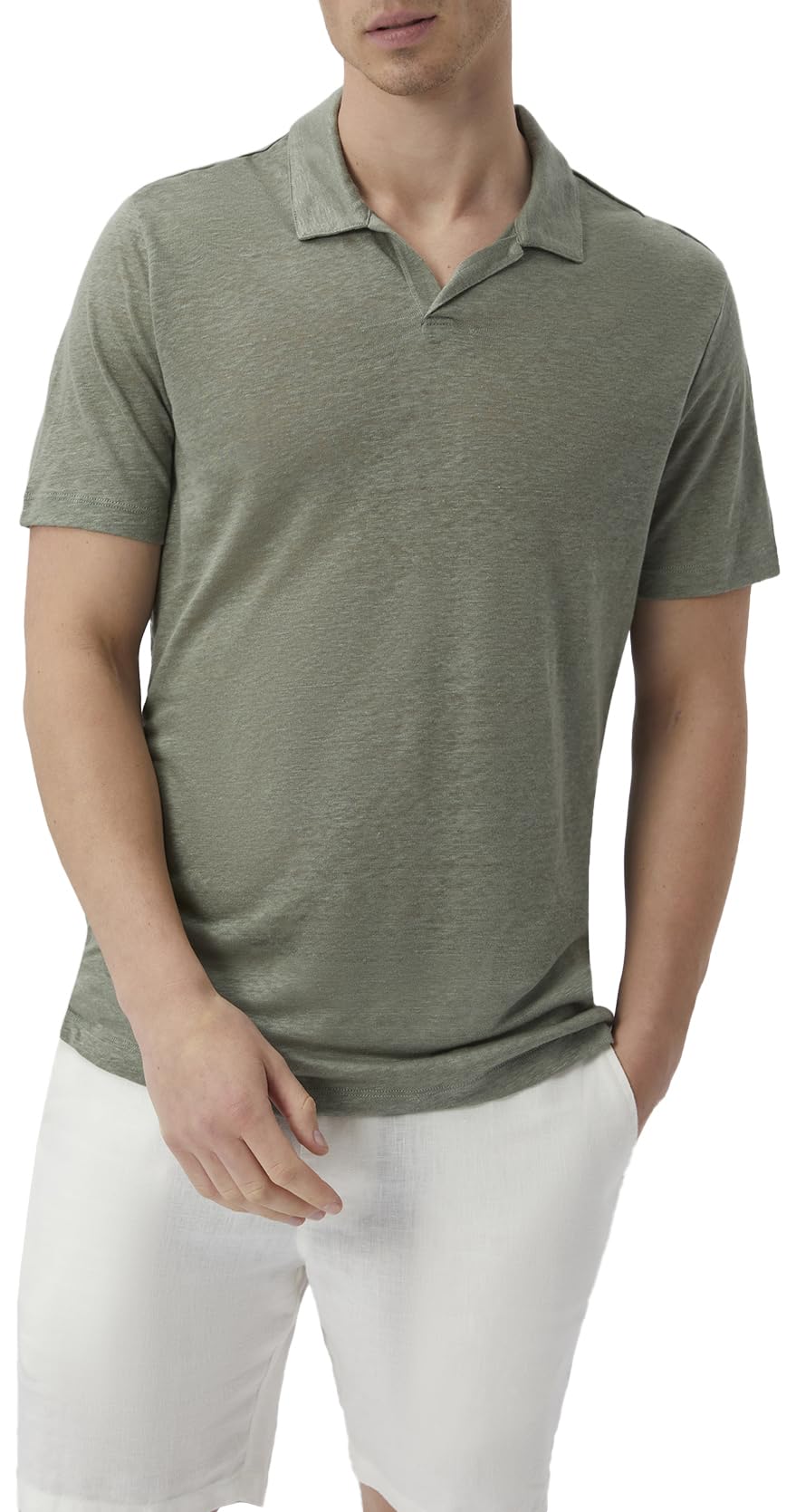 onia Men's Shaun Linen Polo-picture-53