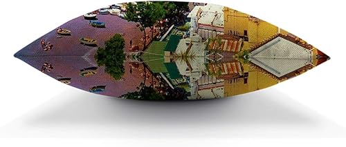 Miniatura 3 de HGOD DESIGNS Positano, Costa de Amalfi, Italia - Funda de almohada (18 x 18 pulgadas) de lino y algodón para decoración del sofá