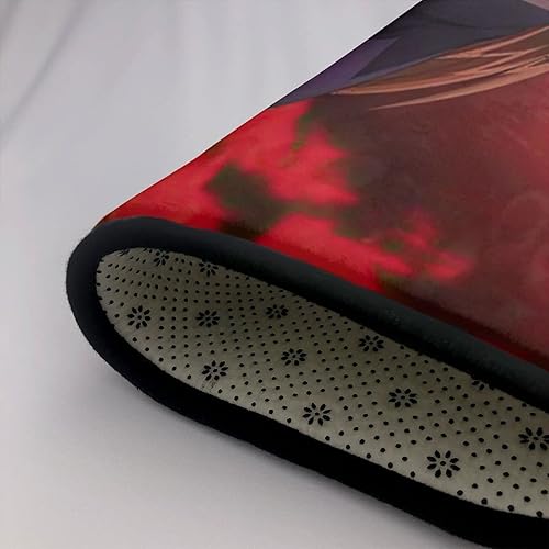 Miniatura 4 de Alfombra de área de anime Rurouni Kenshin Himura Kenshin antideslizante para puerta, alfombra mullida y antideslizante para sala de estar,