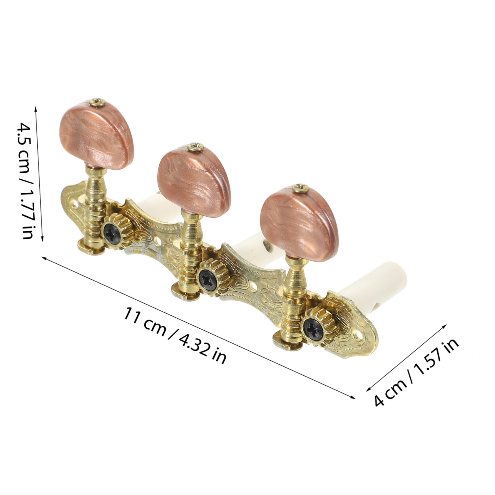 BESPORTBLE Rows Guitar Tuning Pegs for Folk Electric Guitars Durable Instrument Parts with Accurate Tuning Agate Heads