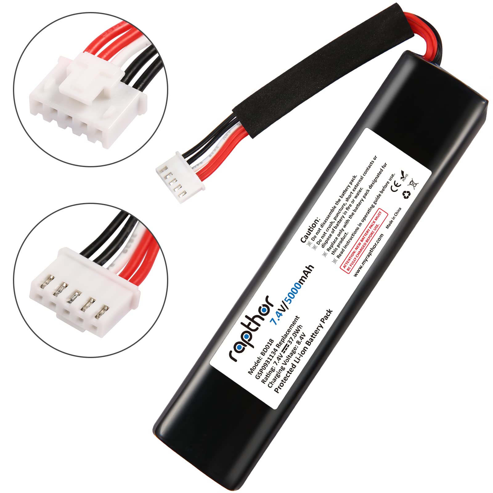 Rapthor 5000mAh batteria di ricambio per JBL Xtreme altoparlante Bluetooth si adatta JBL GSP0931134 ad alta capacità Li-Polymer batteria di ricambio con strumenti fai da te