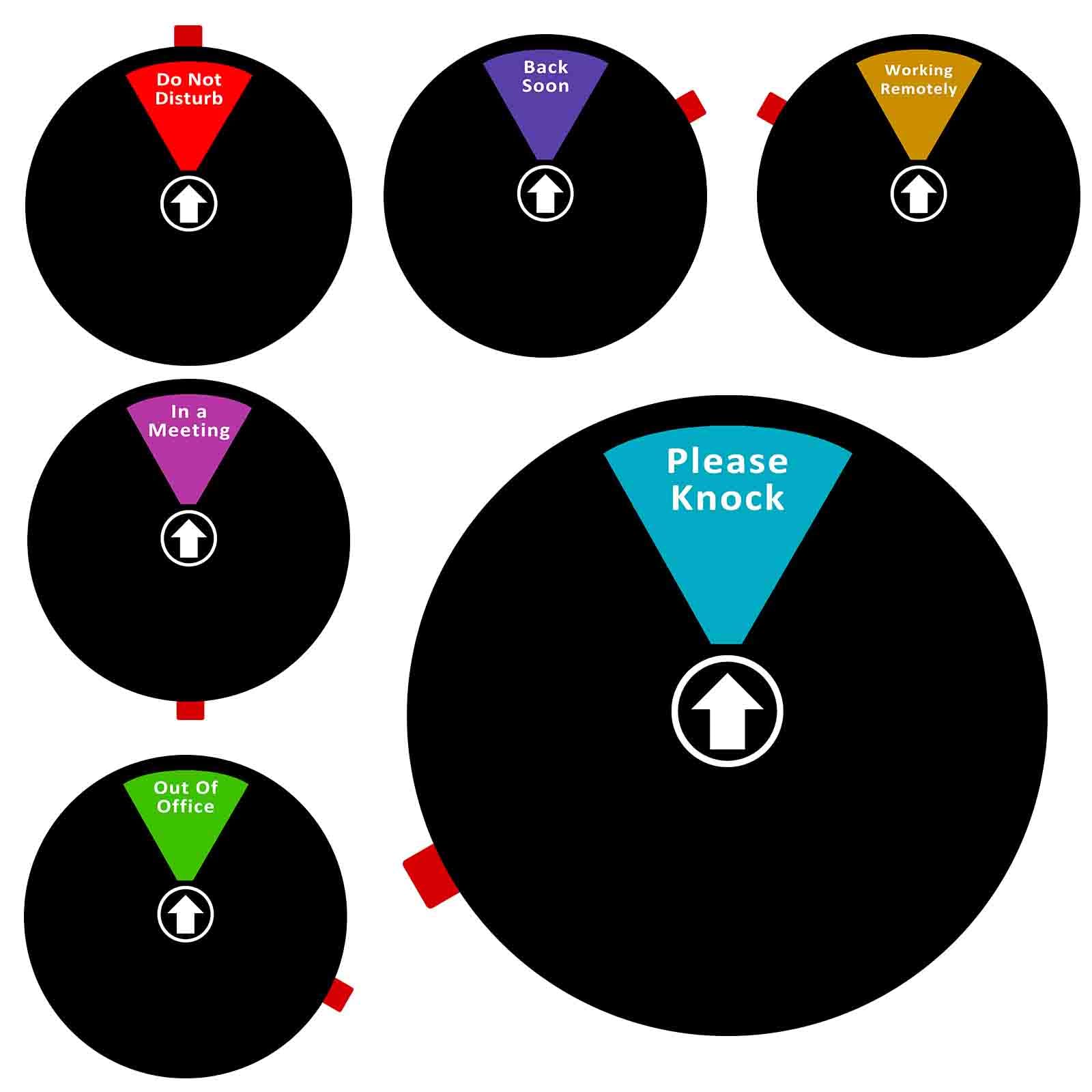 Office Privacy Sign,6 Inch Do Not Disturb,Come in Welcome,Out of Office,in a Meeting,Back Soon,Working Remotely, Privacy Door Sign for Home Conference