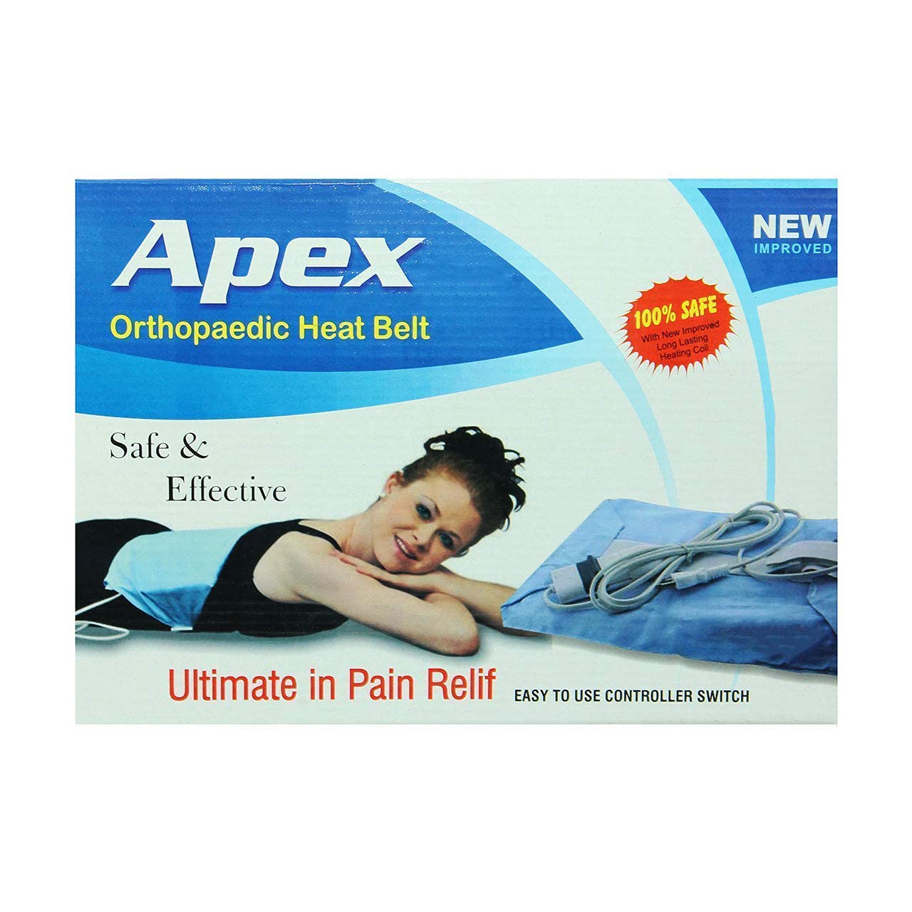Apex Heat Therapy Orthopaedic Pain Reliever Electric Heating Pad with Belt, Temperature Controller (Regular Size Large, Multicolour) (B07HL863SG) Amazon Price History, Amazon Price Tracker