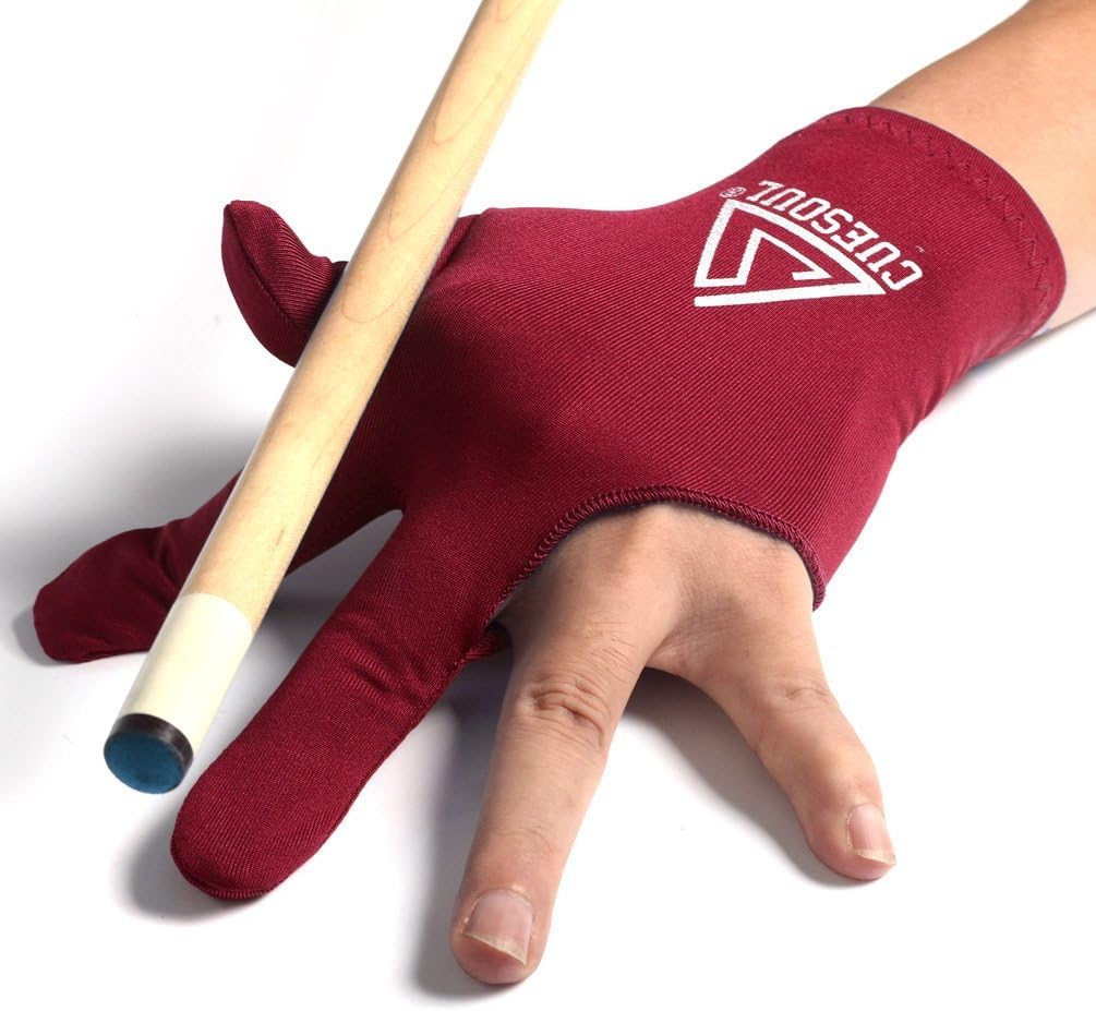 CUESOUL 10pcs/Set 3 Finger Billiards Gloves Pool Cue Gloves : Sports & Outdoors