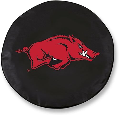 Holland Bar Stool Co. Arkansas Razorbacks HBS Black Vinyl Fitted Spare Car Tire Cover