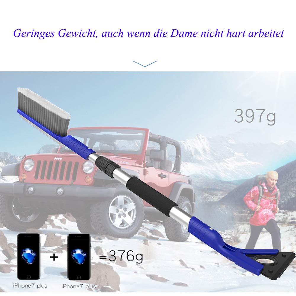 SGL spazzole da Neve per Auto, spazzole da Neve multifunzionali, Pala da Neve per Auto e Non danneggia i Colori della Pala per Ghiaccio, spazzole da Neve Invernali, Pala da Neve
