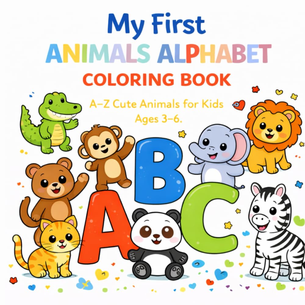 My First Animals Alphabet Coloring Book