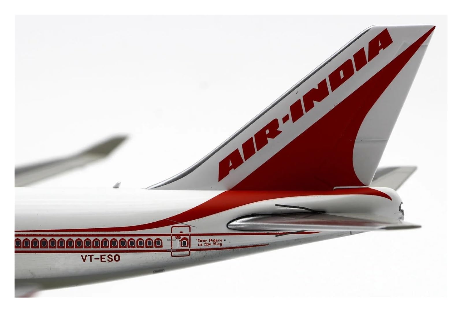 CLMJHG Modelo Irplane Avión de Juguete Modelo XX40033 alas 1:400 Air India Pulido Boeing B747-400 Modelo de avión Fundido a presión VT-ESO con Soporte