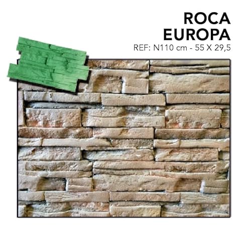 Stampo per calcestruzzo stampato tematizzazione texture ROCCA EUROPA 55x29,5 cm- VERTICAL Stampi Calcestruzzo Stampato, Stampa Verticale, Pareti.