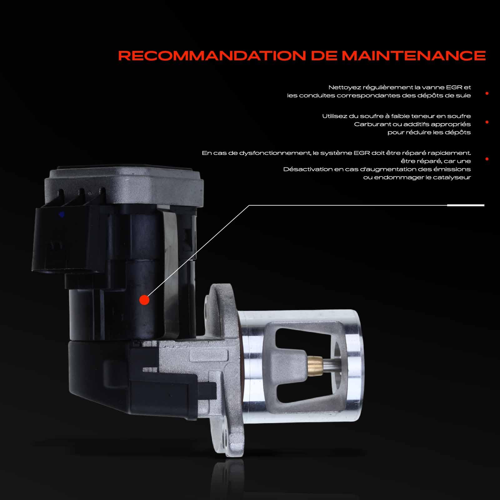 Frankberg Vanne EGR (recirculation des gaz d'échappement) à 4 broches pour | Compatible avec: Châssis-plateau Classe E VF211, Classe C W204, Grand Cherokee III WH WK, 300 C LE LX