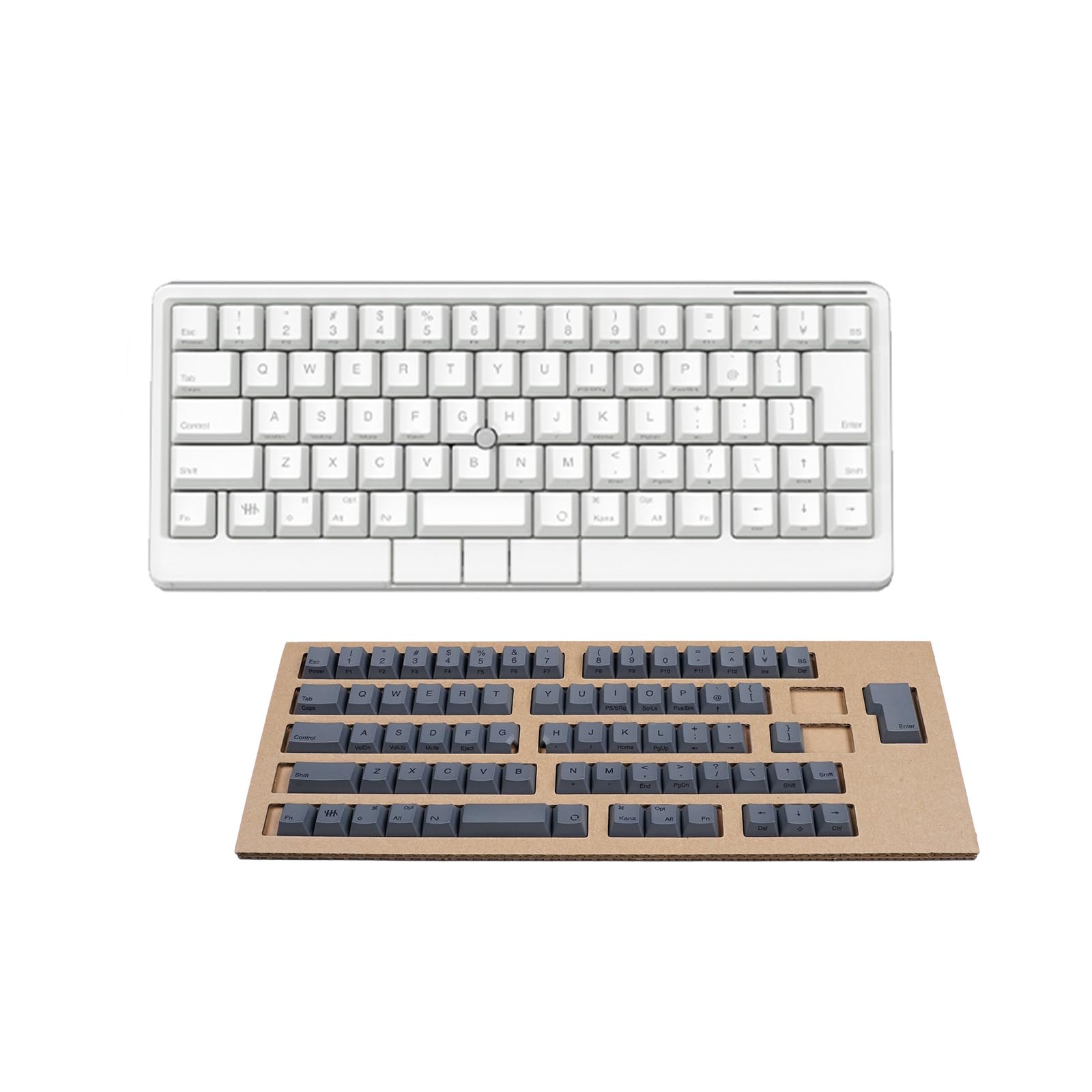 Amazon | HHKB Studio 日本語配列 「雪」×「灰」特別セット PD-ID120Y