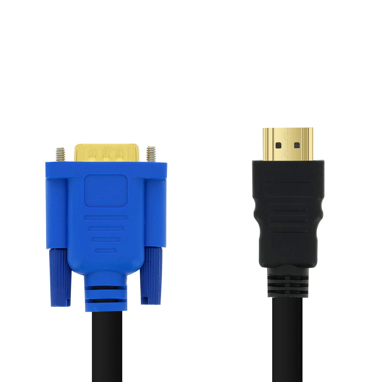 Linq Adattatore HDMI Maschio a VGA Maschio Cavo Video 1,8 m Lunghezza Compatibile Laptop/Proiettore/Monitor - Nero