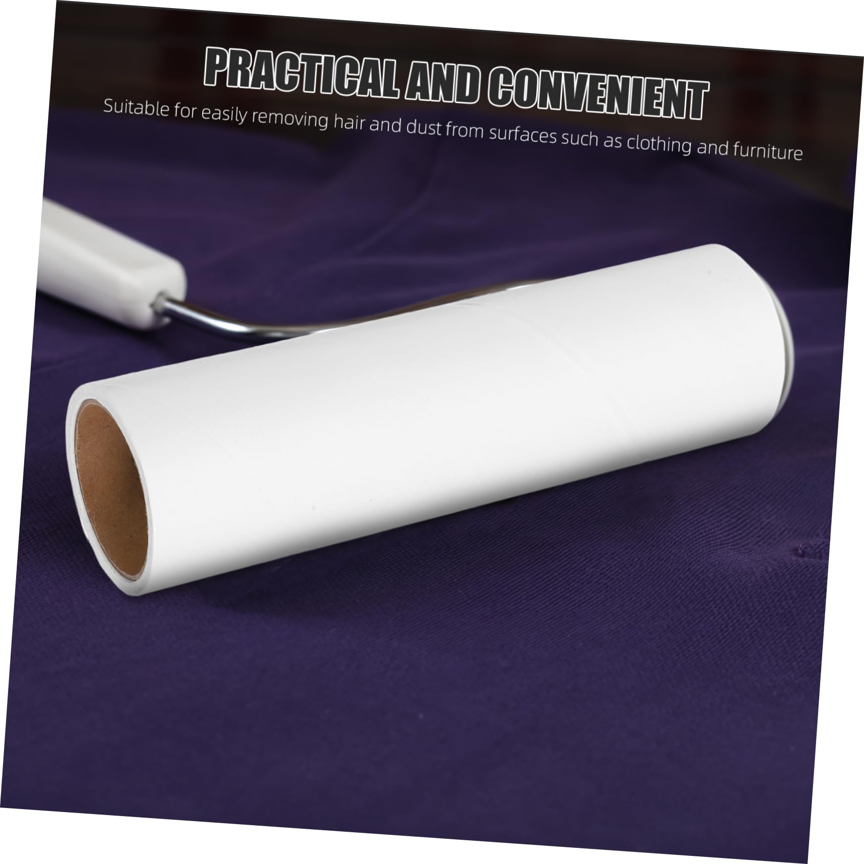 Ipetboom Rodillo Quitapelusas de Repuesto, 10 Rollos de Papel Blanco, 50 Hojas por Rollo, Adhesivo para Ropa y Cama, Fácil de Cambiar
