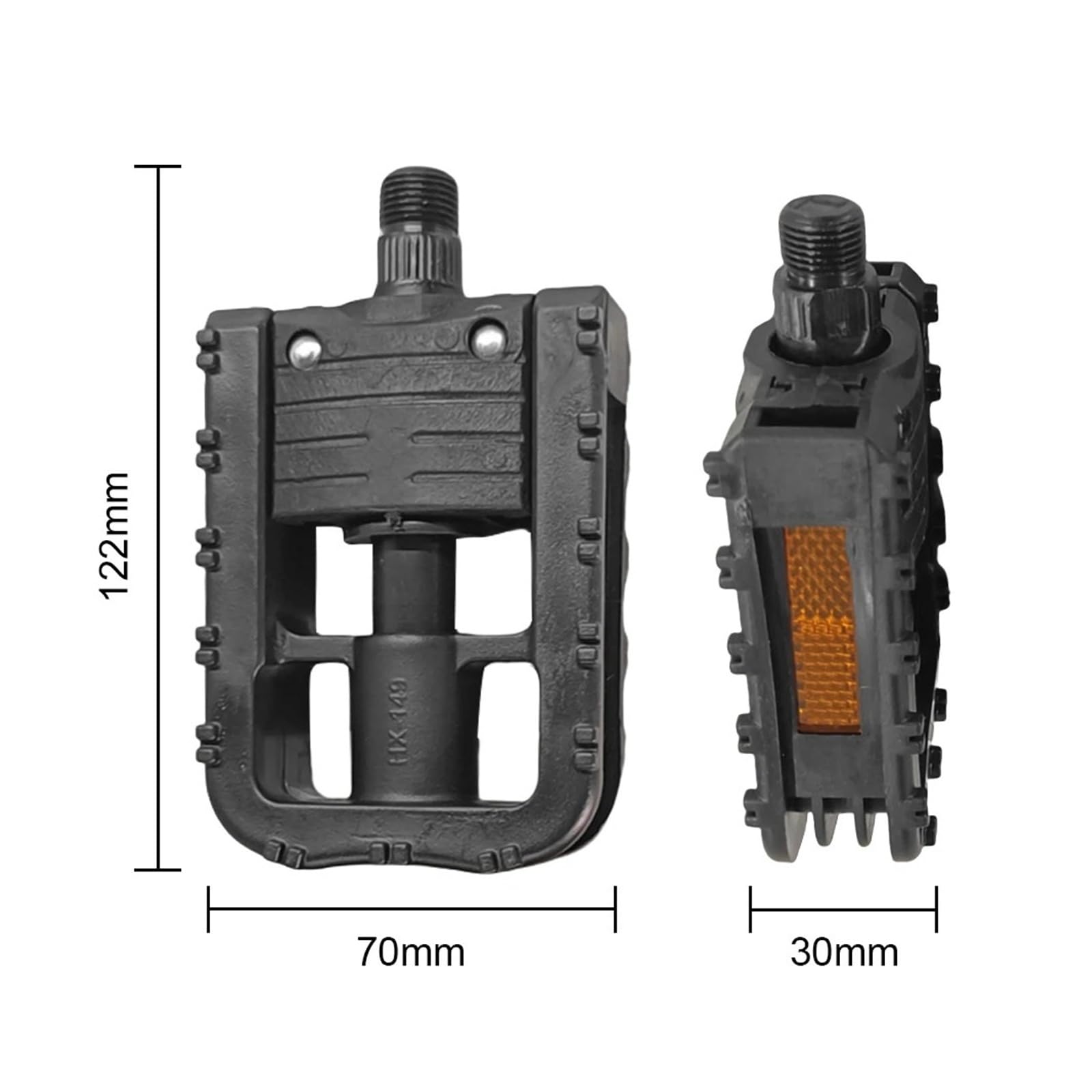 Pedali universali antiscivolo per bicicletta, con riflettore, per bicicletta elettrica pieghevole MTB