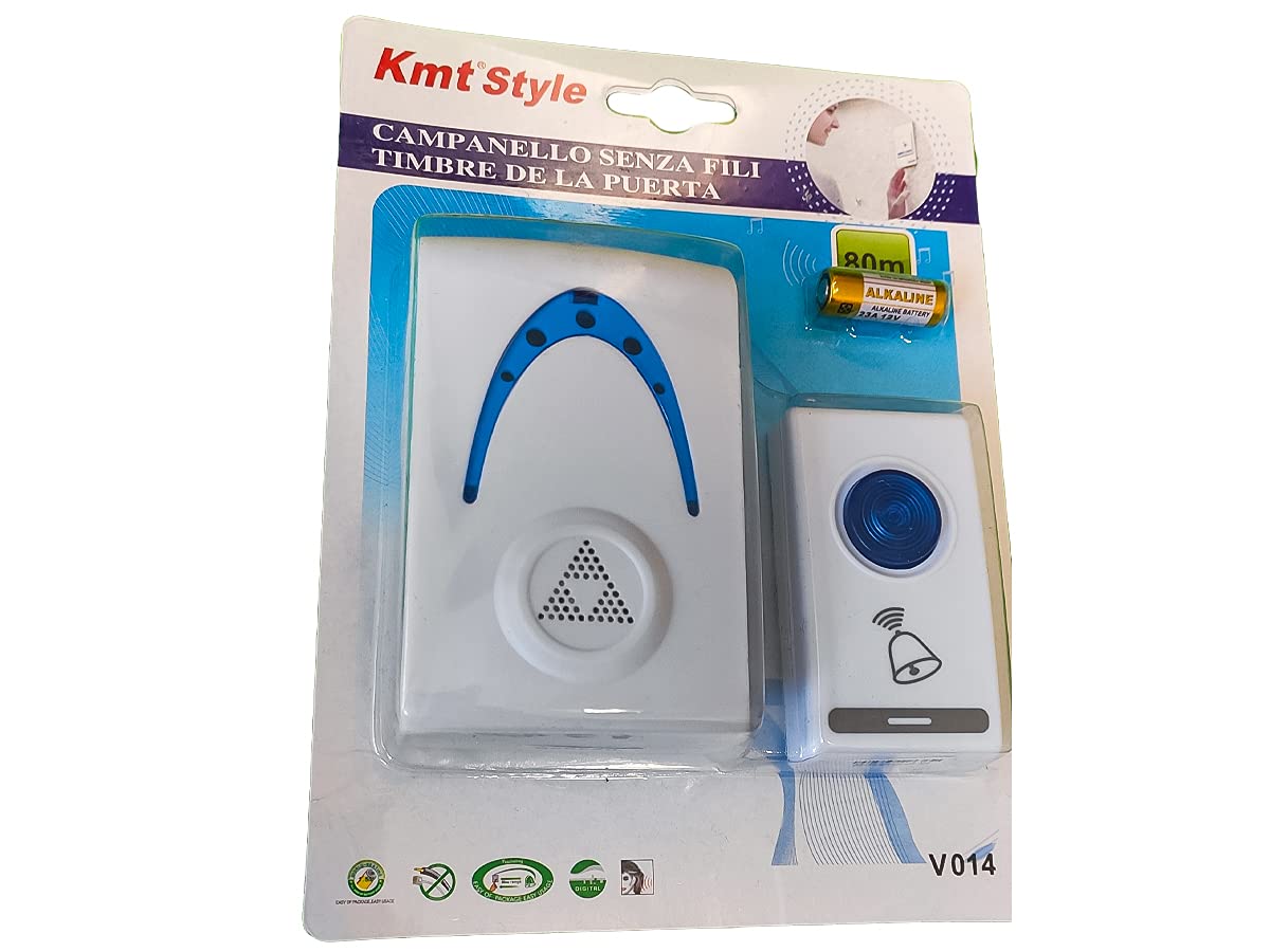 YYQ Draadloze Deurbel voor Buiten Waterdicht IP44, Wireless Doorbell