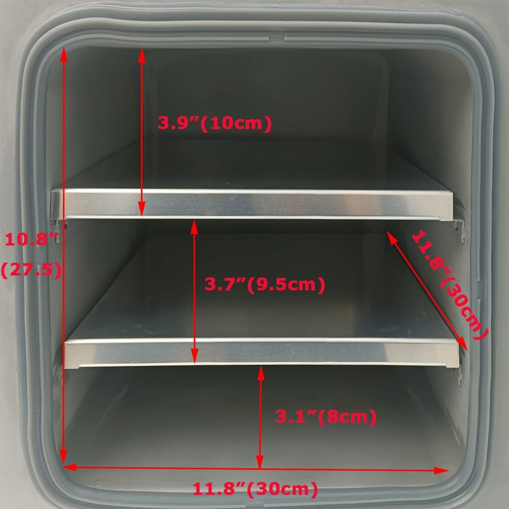 0.9Cu ft Vacuum Drying Oven 32-482℉ Lab Digital Vacuum Drying Degassing Oven with Nitrogen Inlet 110v 600w 304 Stainless Steel