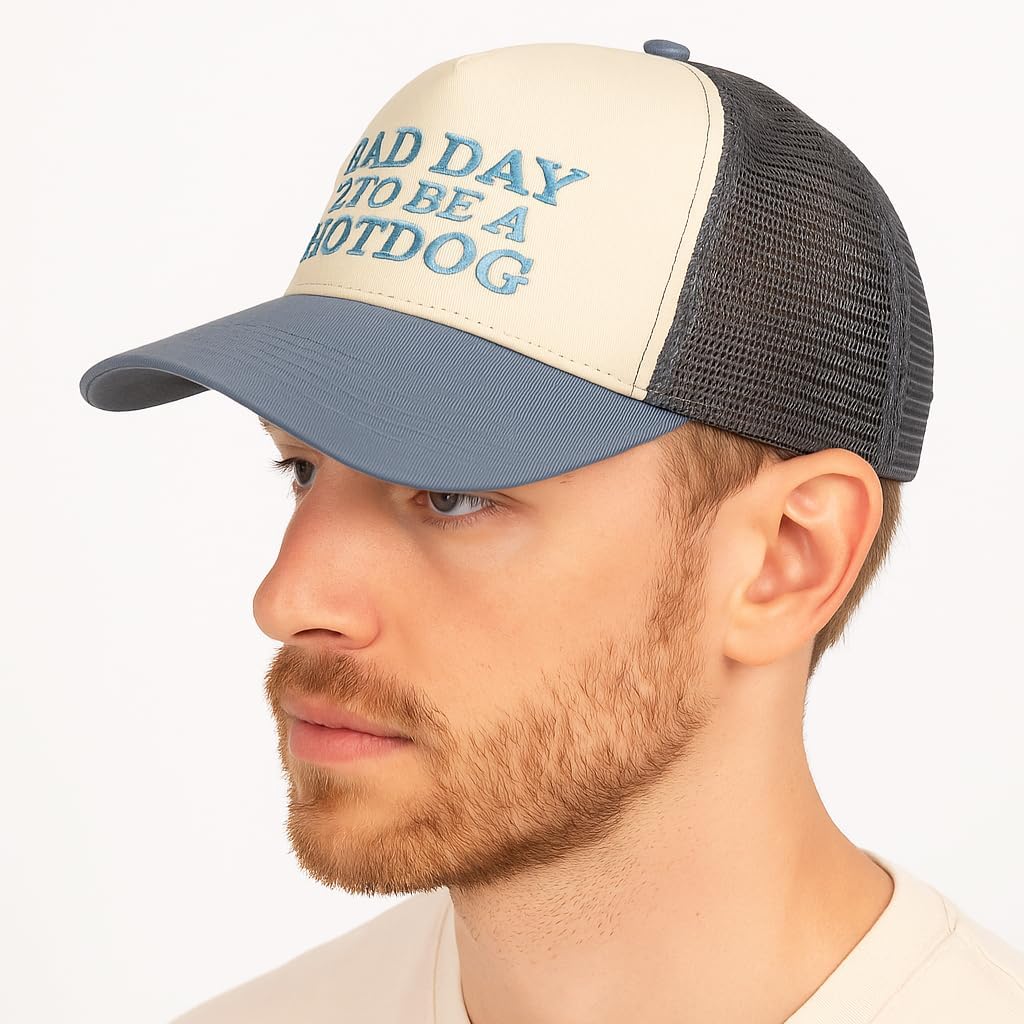 Baseball Trucker Hat for Women, Mesh Back Cap - Image 4