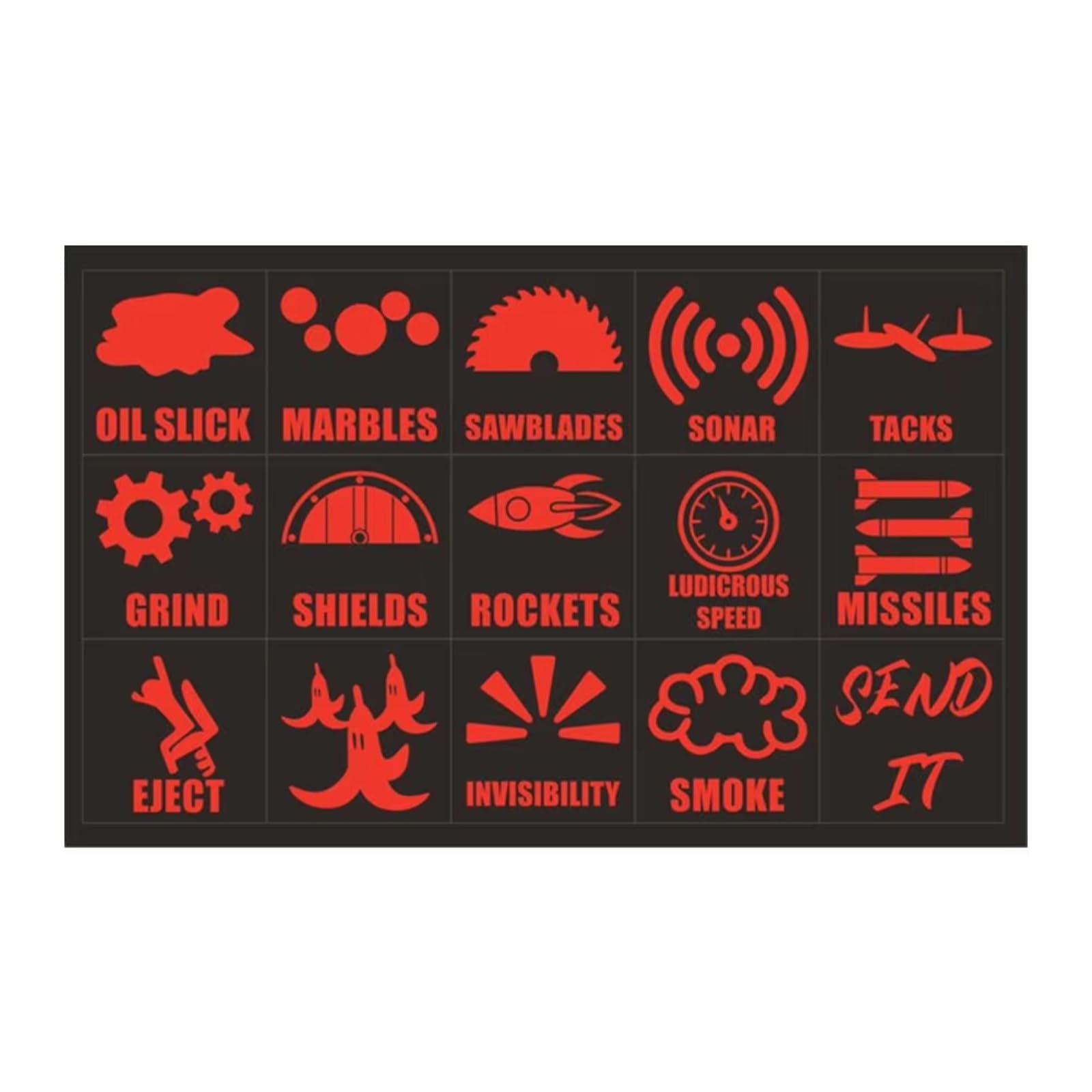 Button Universal 15pcs Creative Car Button Stickers Dashboard Console Label Decals Self Decorations for Truck
