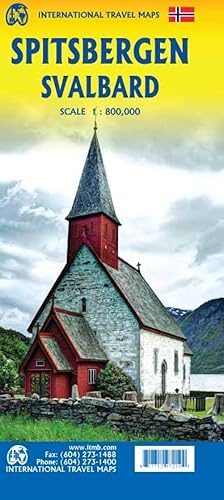 Spitsbergen / Svalbard: Touristik Map Spitsbergen/Svalbard /North Norway