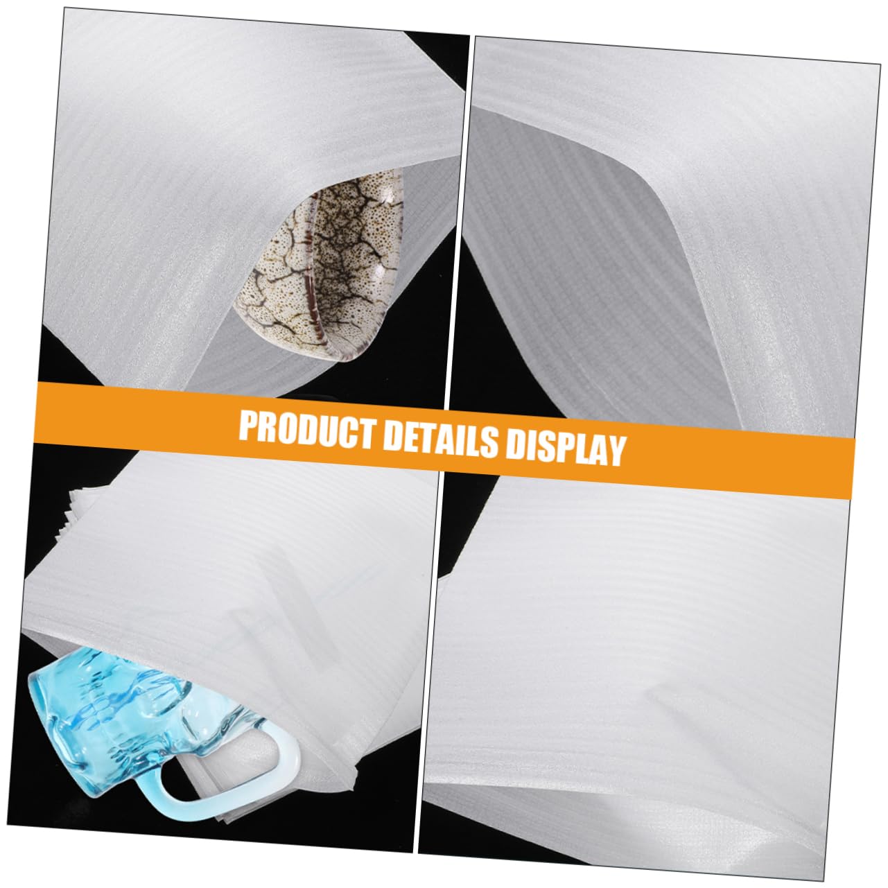 TEHAUX Bolsas de Espuma Epe de Color Blanco Antiestáticas para Embalaje de 300 Unidades Función Amortiguadora y Versátil, Ideales para Proteger Objetos y Teléfonos durante Transporte