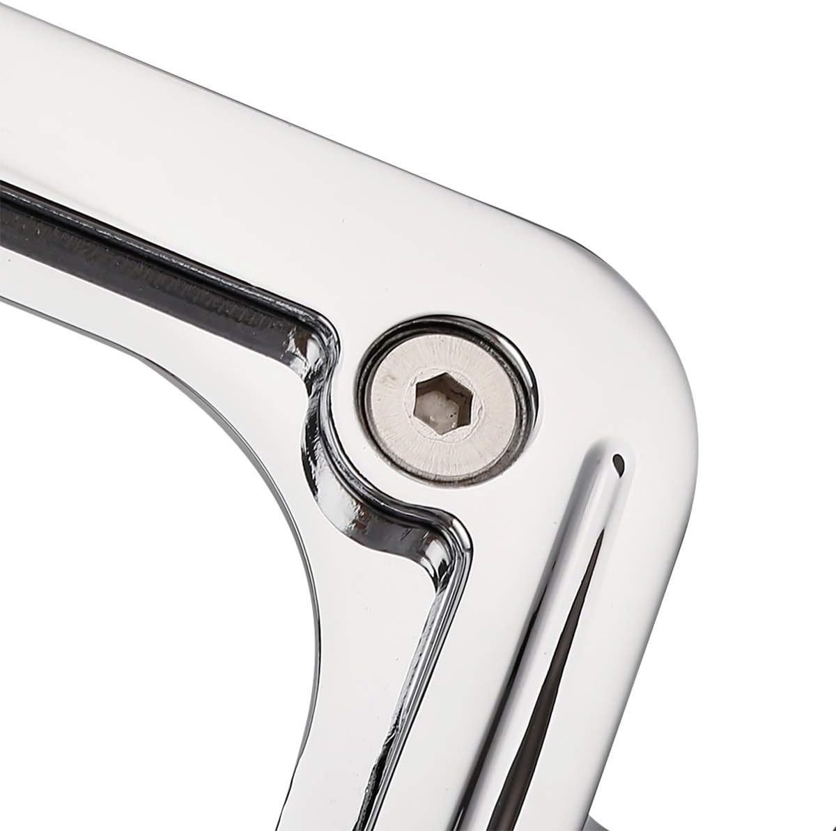 XMT-MOTO License Plate Mount W/LED Running Light Fit for Harley Davidson 2010-later FLHRXS FLHX FLHXS FLHXST FLTRX FLTRXS and FLTRXST models chrome