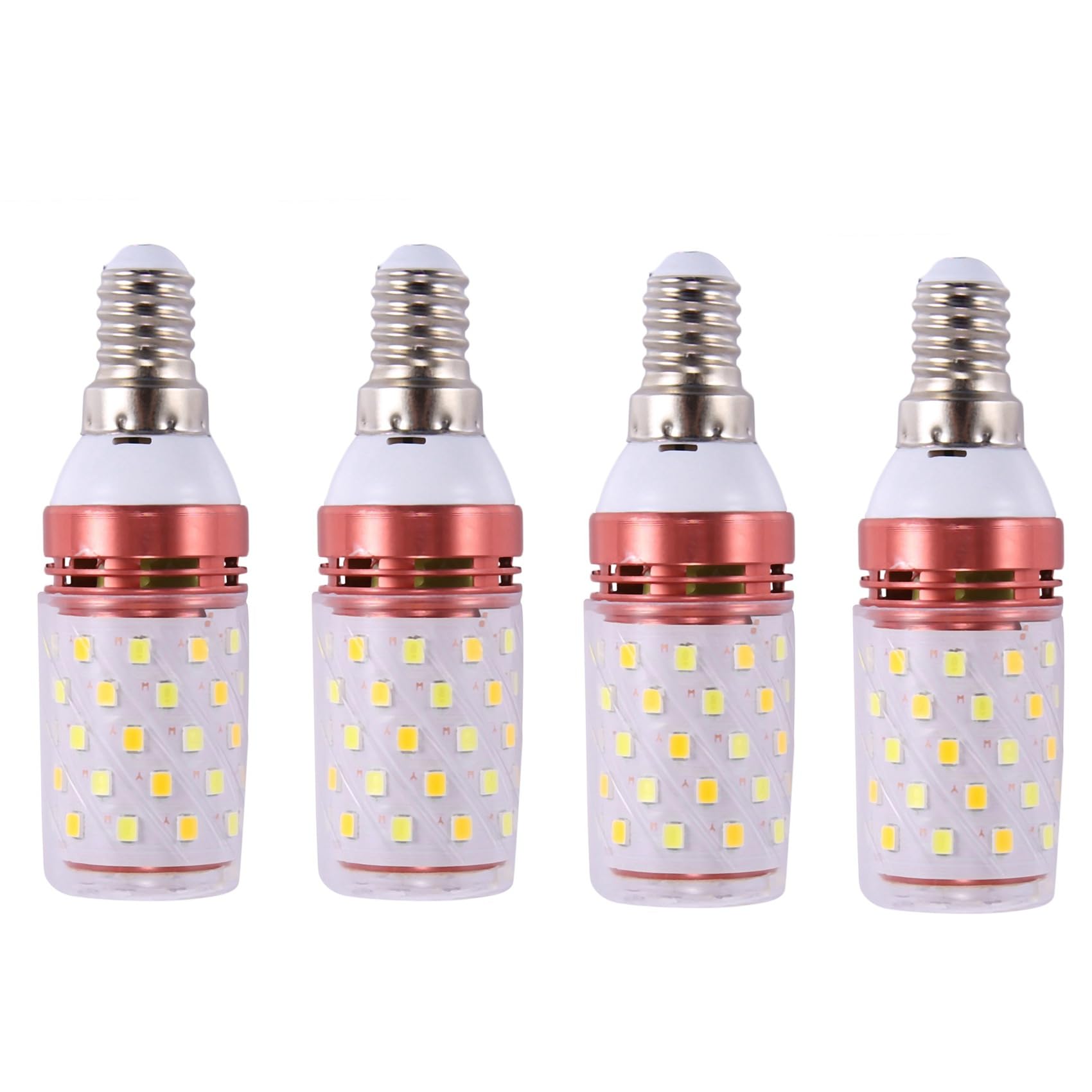 ISTOVO 4X 3 Color Temperatures Integrated SMD LED Corn Lamp E14 AC85V - 265V Warm White High Light 12W