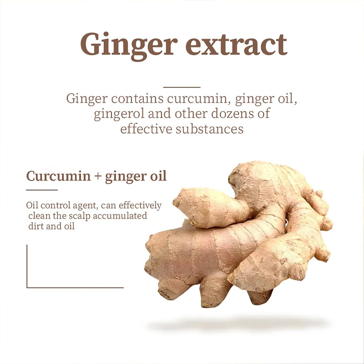 Ginger Hair Growth Shampoo,Anti Hair Loss Shampoo with Ginger Plant Extract, Instant Regrowth Organic Natural Gingers Repairs Damaged Hair Suitable for All Hair Types 8.8Fl Oz