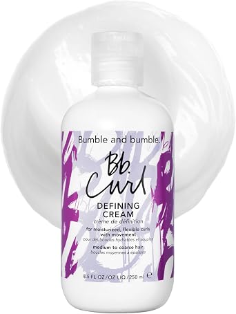 Bumble and bumble. Curl Defining Styling Cream | For Moisturized Flexible Curls | Frizz Control | Coily, Curly, Wavy | With Jojaba, Avocado + Coconut Oil | Standard Size