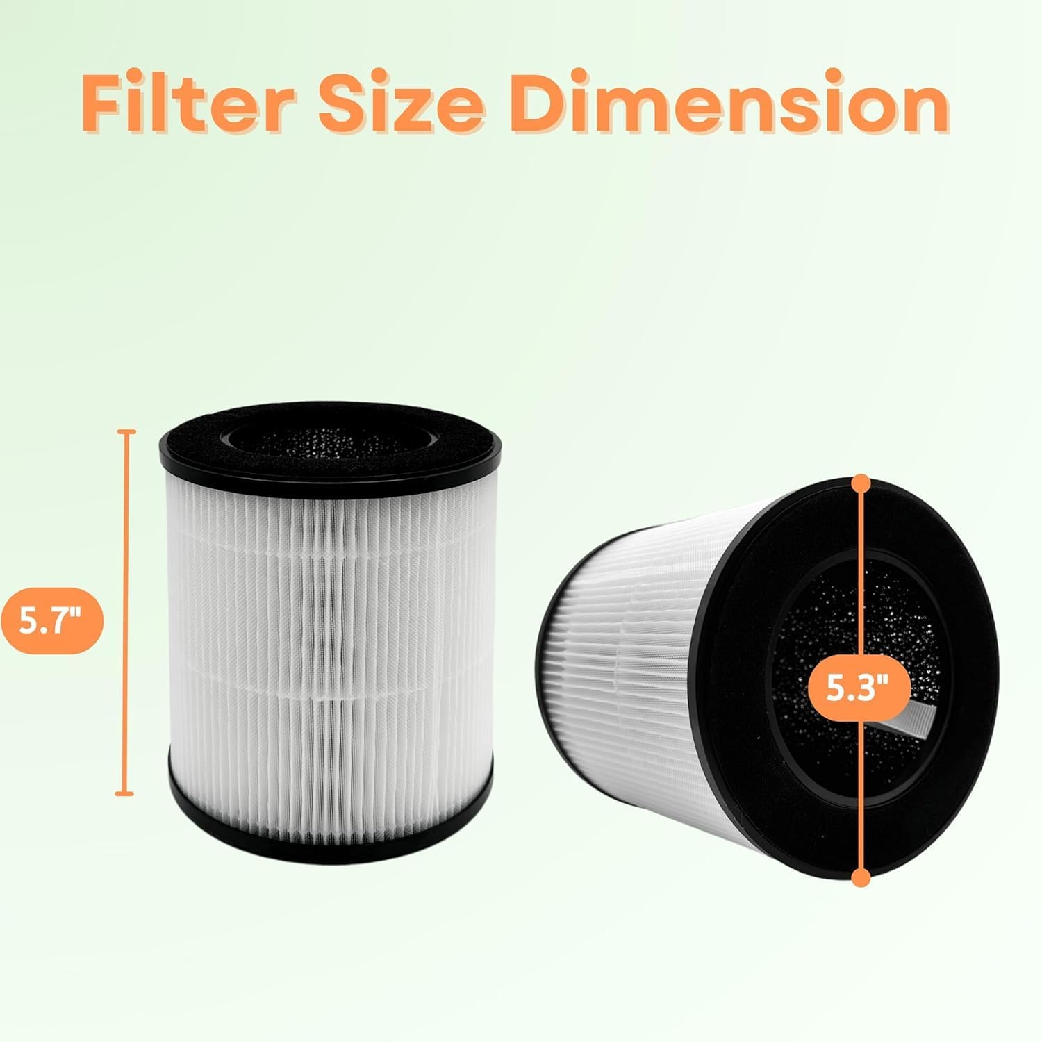Nispira B-D02L/M05 VAVSEA B-D02H Replacement Filter, for MOOKA B-D02L & M05, VAVSEA B-D02H, VEWIOR B-D02U, KOIOS B-D02L Tailulu D10 Air Purifier, 3-in-1 HEPA with Activated Carbon, 3 Pack