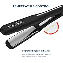 Ikonic Professional Pro Titanium Shine 3.0 Hair Straightener, Advanced Dual Titanium Floating 1.5-Inch Wide Plates, Digital Temperature Control 150°C–230°C, Instant Heat Up, Auto Shut-Off, Universal Voltage, Black, Trusted & Loved By Professionals gallery image