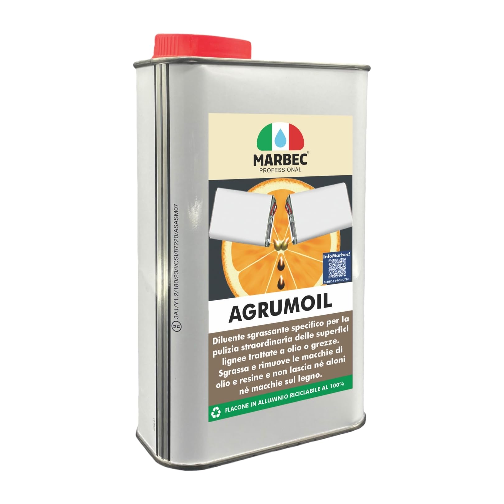 MARBEC AGRUMOIL 1LT Diluente sgrassante per legno in d-limonene
