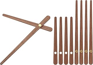 Replacement Clock Hands Kit, 5 Set Wooden Clock Mechanism Movement Wall Clock Hands Parts Replacement for 14 Inch Wall Clock Repair DIY Home Art Decor, B1
