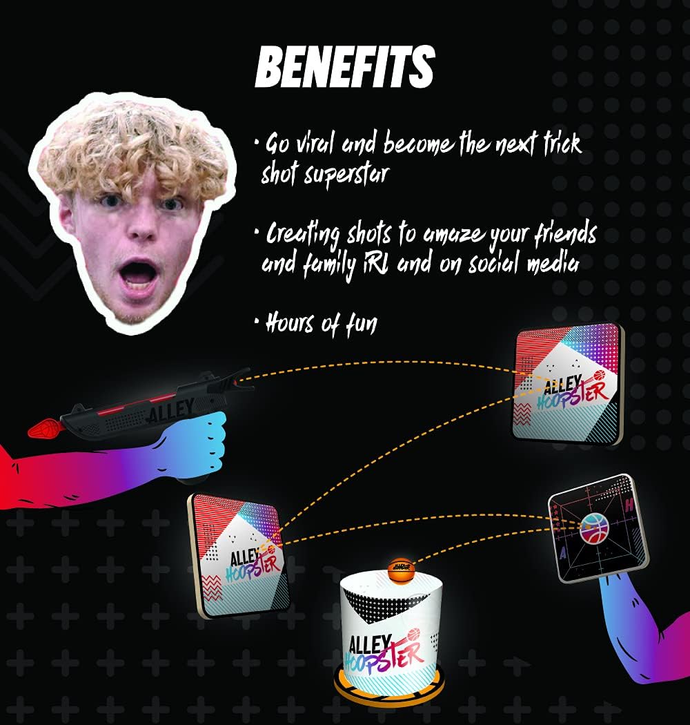 Buy Alley Hoopster Trick Shot Challenge Game, Fun at Home Game & Gifts