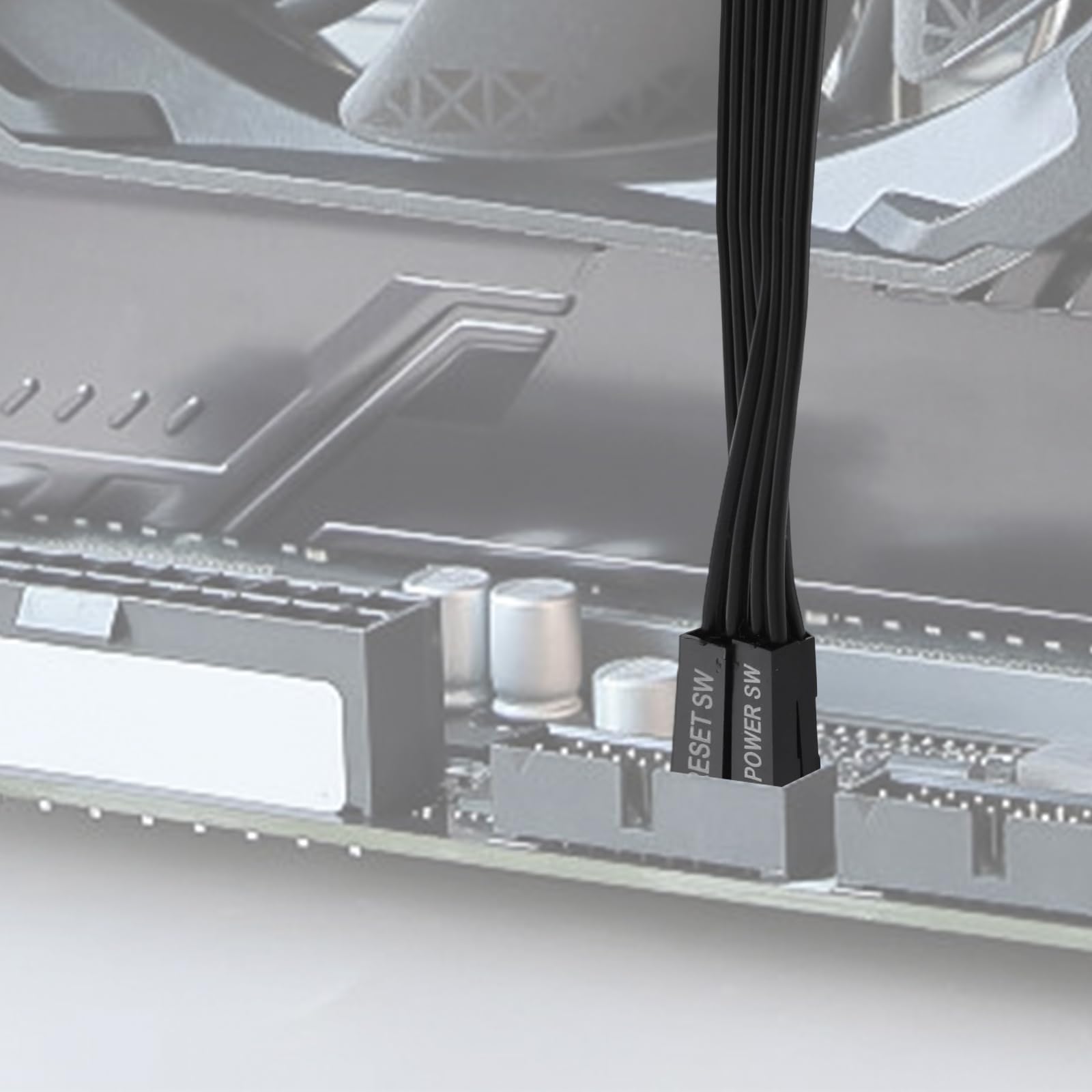 3pz Cavo Prolunga Pannello Frontale Della Scheda Madre, Nastro Piatto 24AWG Adatto per Indicatore LED del Disco Rigido Indicatore LED di Alimentazione e Interruttore Alimentazione del Computer