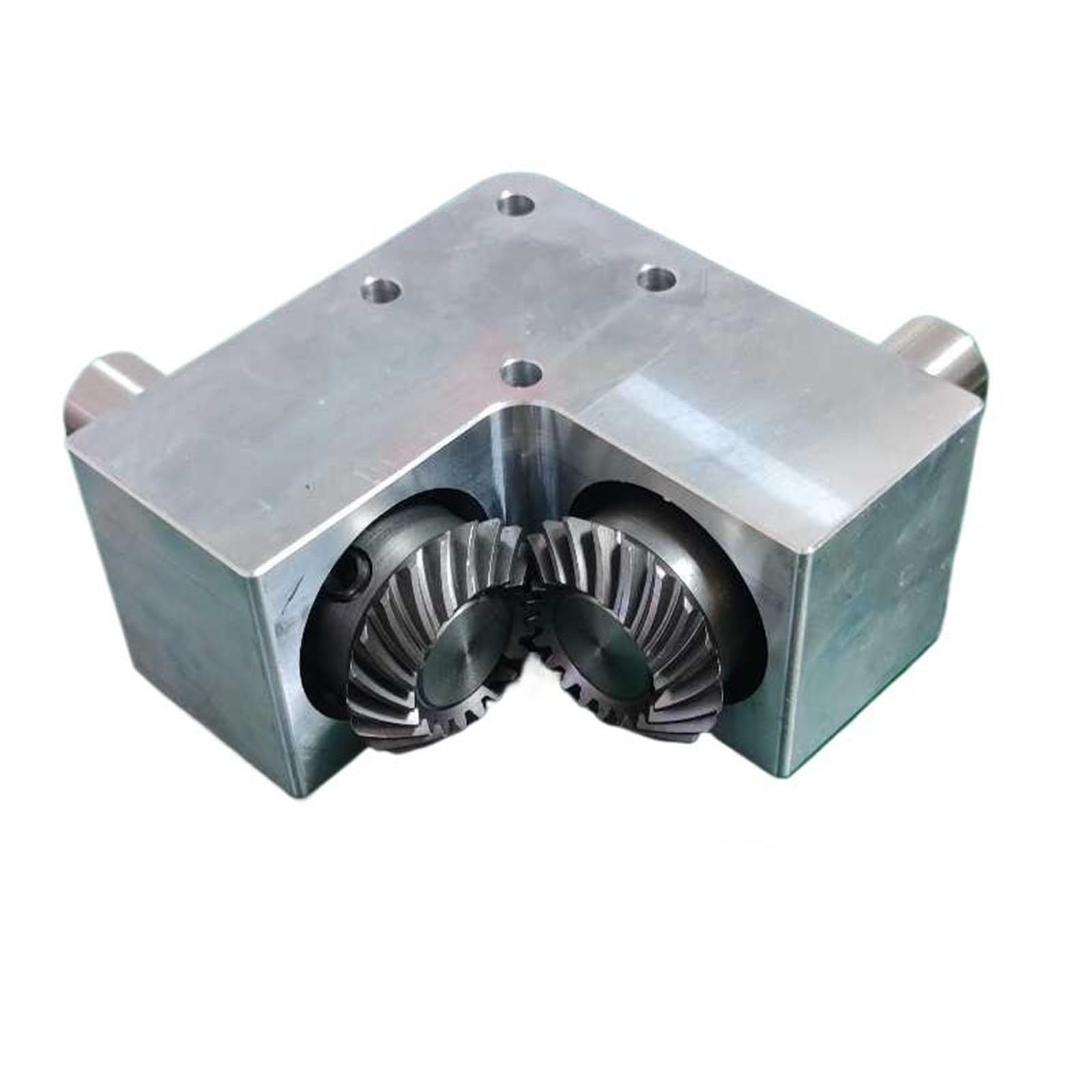 Dispositivo Conmutador de aluminio con eje de 20 mm, transmisión 1 a 1, caja de engranajes cónicos espirales de 2 m y 20 dientes, reductor de inversión de 90 grados. Dirección