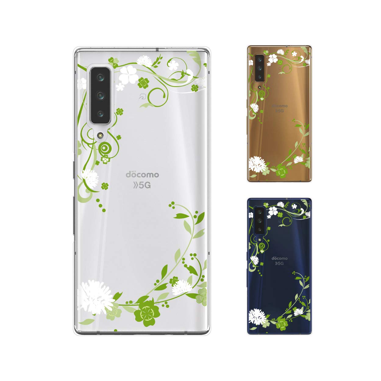 Amazon.co.jp: arrows NX9 F-52A スマホ ケース カバー 草花シルエット