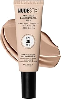 Nudestix Nudescreen Daily Mineral Veil SPF 30 – Lightweight Tinted Mineral Sunscreen with Zinc Oxide for UVA/UVB & Blue Light Protection