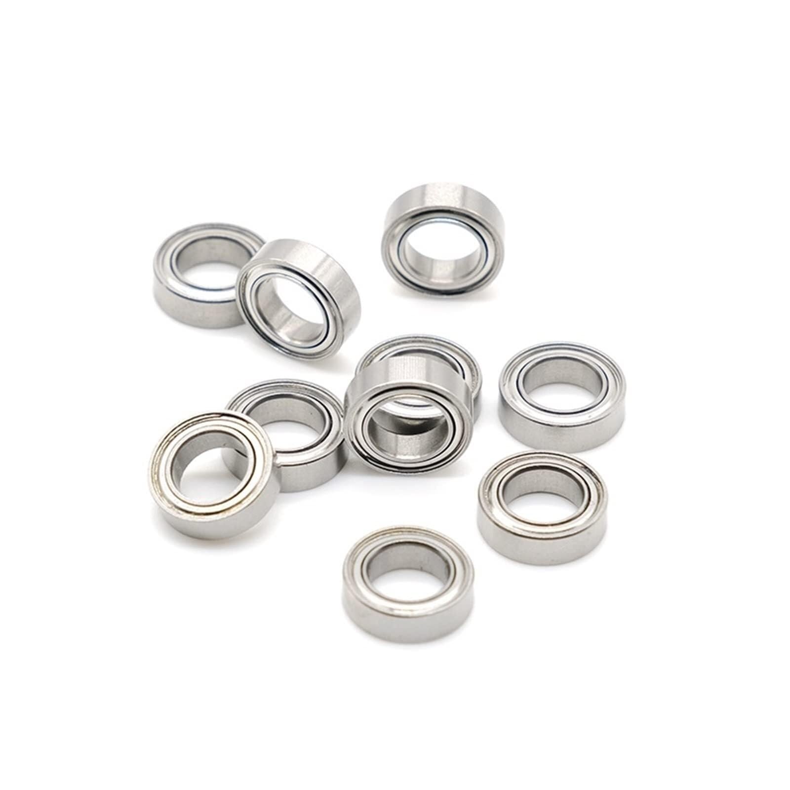 Rodamiento ABEC-7 10PCS 6x10x3 mm Rodamientos de bolas con sello de metal en miniatura de acero inoxidable S MR106 ZZ 617/6,Rodamientos