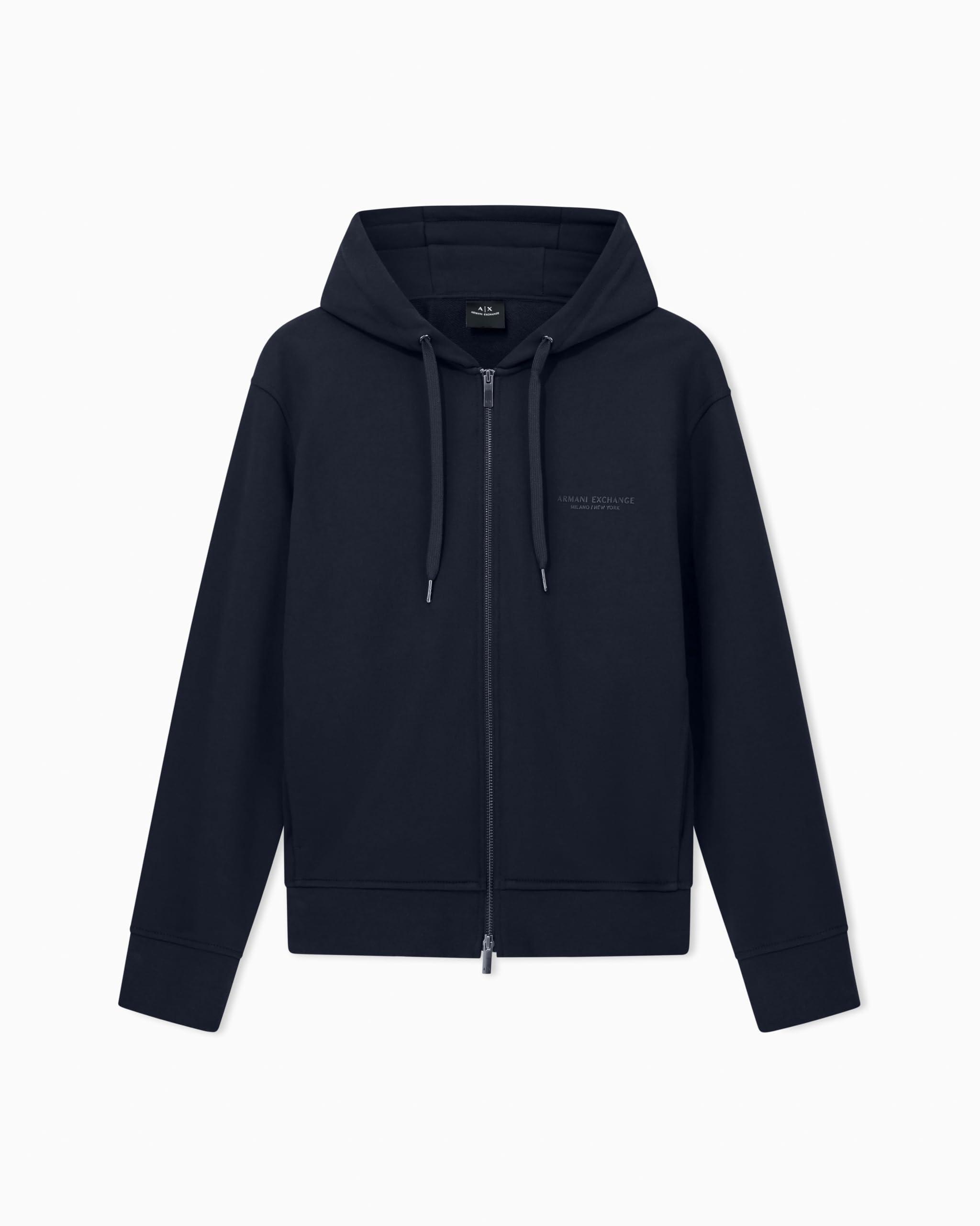 Armani Exchange Bluza z kapturem Mężczyźni Genuine Cotton, Zipped, Long Sleeve Side Logo