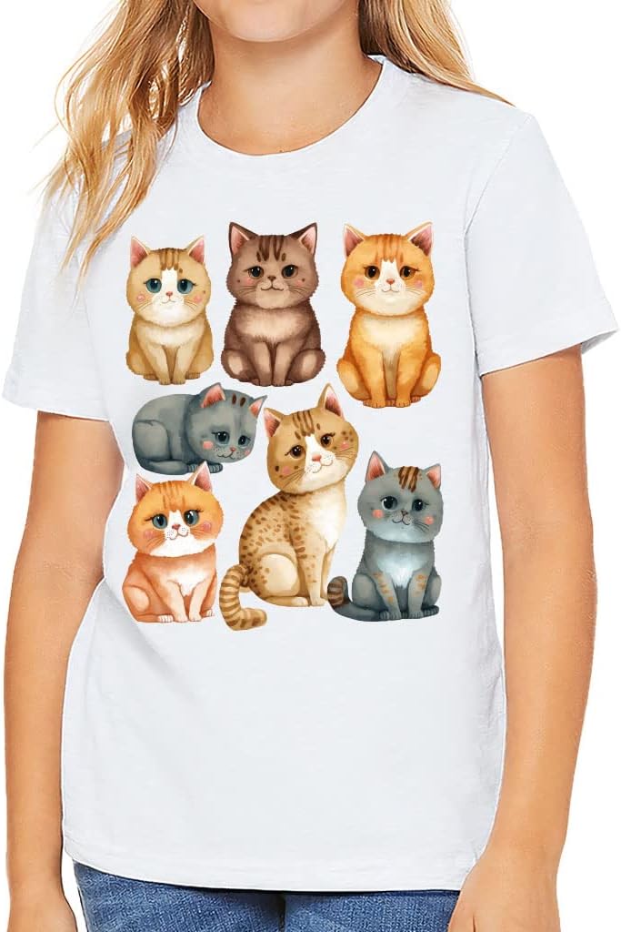 Kitties Design Kids' T-Shirt - Funny T-Shirt - Beautiful Tee Shirt for Kids